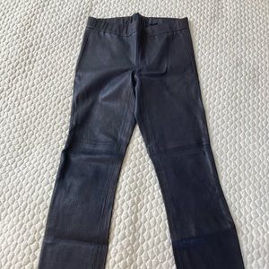 J.Crew leather skinny pants. Size 0.